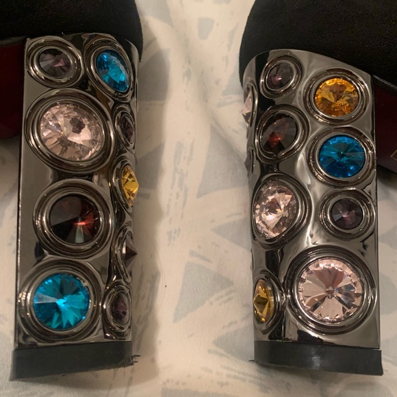 Rebeca Sanver Jeweled Heel Boots - Picture 4 of 5